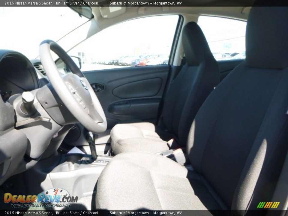 2016 Nissan Versa S Sedan Brilliant Silver / Charcoal Photo #12