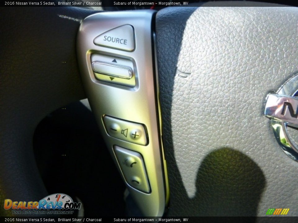 2016 Nissan Versa S Sedan Brilliant Silver / Charcoal Photo #20