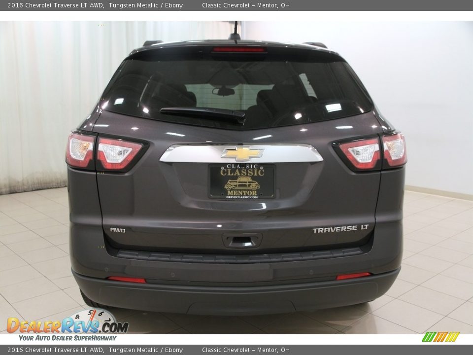 2016 Chevrolet Traverse LT AWD Tungsten Metallic / Ebony Photo #16