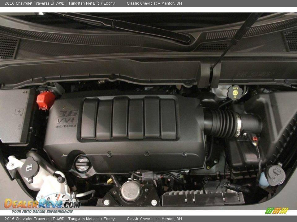 2016 Chevrolet Traverse LT AWD Tungsten Metallic / Ebony Photo #17