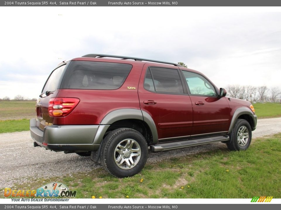 2004 Toyota Sequoia SR5 4x4 Salsa Red Pearl / Oak Photo #4