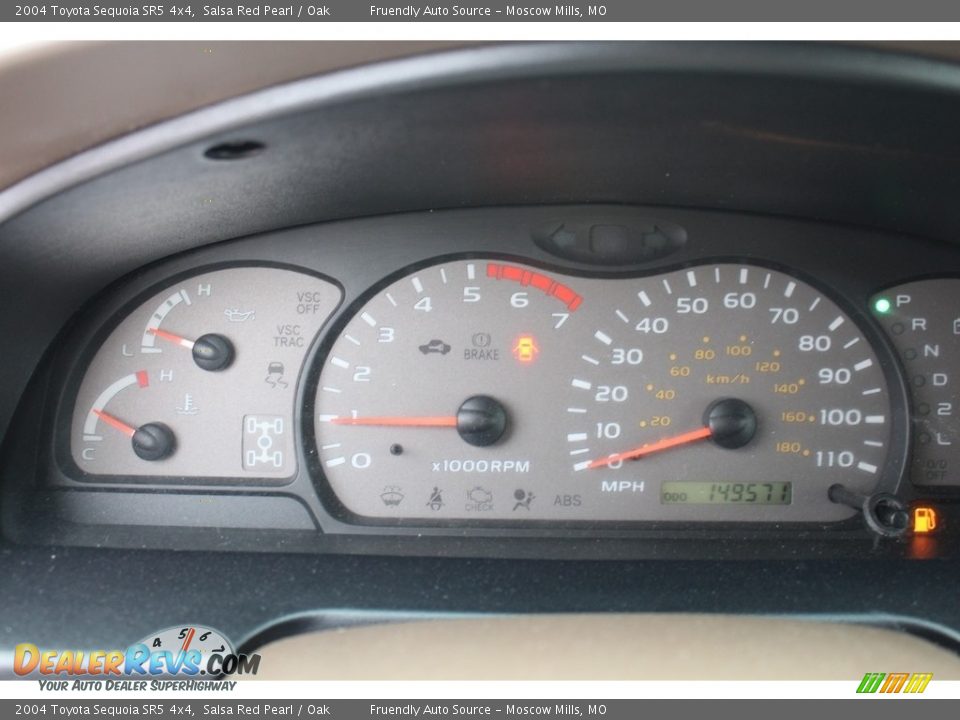 2004 Toyota Sequoia SR5 4x4 Gauges Photo #29