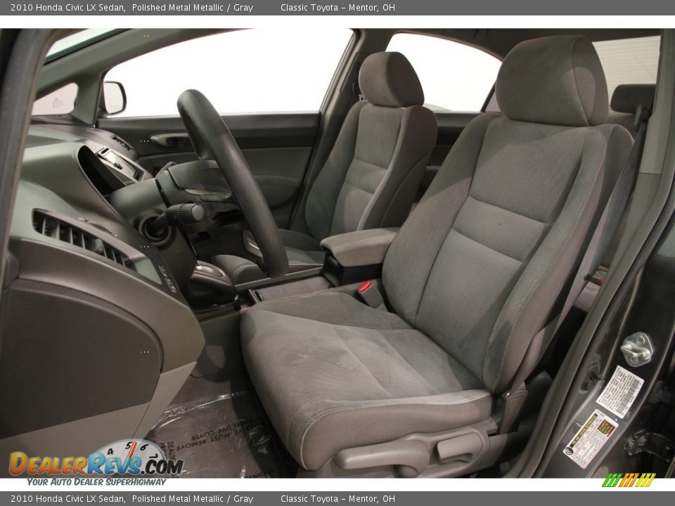 2010 Honda Civic LX Sedan Polished Metal Metallic / Gray Photo #5