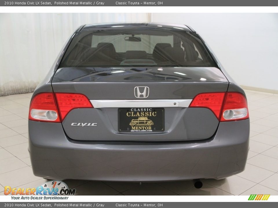 2010 Honda Civic LX Sedan Polished Metal Metallic / Gray Photo #14