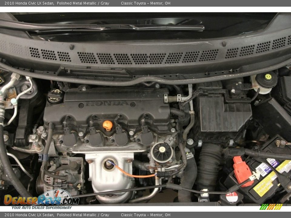 2010 Honda Civic LX Sedan Polished Metal Metallic / Gray Photo #15