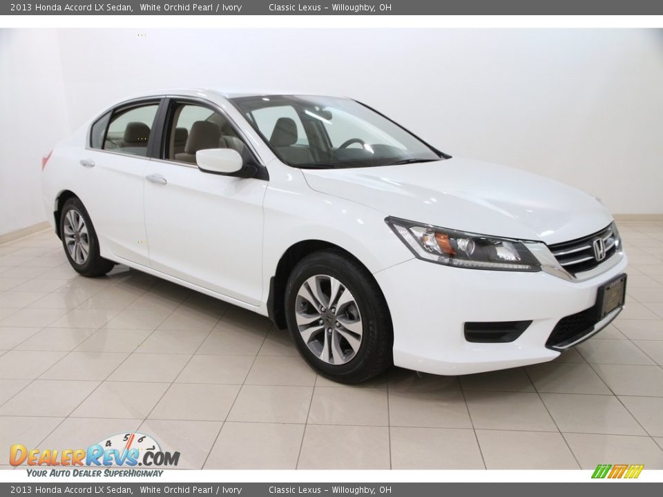 2013 Honda Accord LX Sedan White Orchid Pearl / Ivory Photo #1