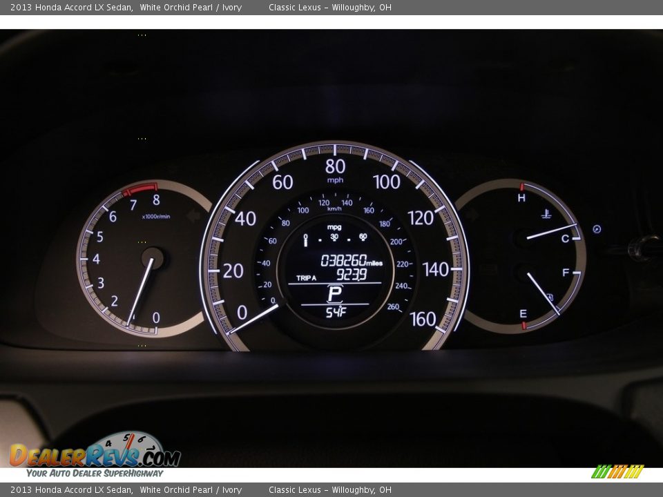 2013 Honda Accord LX Sedan White Orchid Pearl / Ivory Photo #8