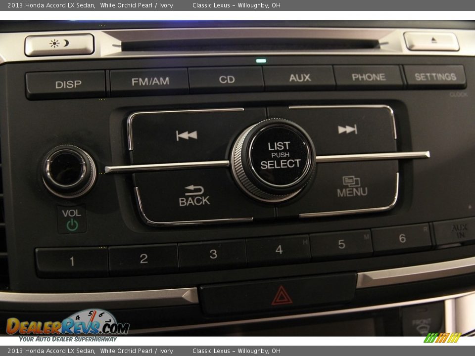 2013 Honda Accord LX Sedan White Orchid Pearl / Ivory Photo #10