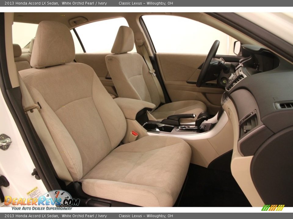 2013 Honda Accord LX Sedan White Orchid Pearl / Ivory Photo #14