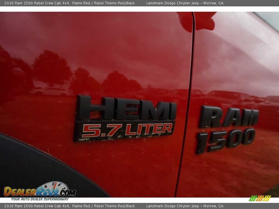 2016 Ram 1500 Rebel Crew Cab 4x4 Flame Red / Rebel Theme Red/Black Photo #6