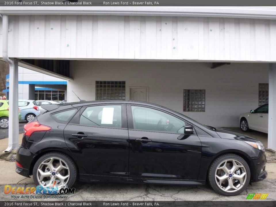 2016 Ford Focus ST Shadow Black / Charcoal Black Photo #1