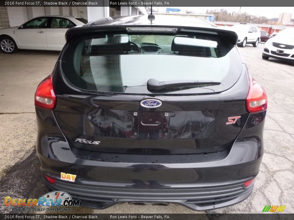 2016 Ford Focus ST Shadow Black / Charcoal Black Photo #4
