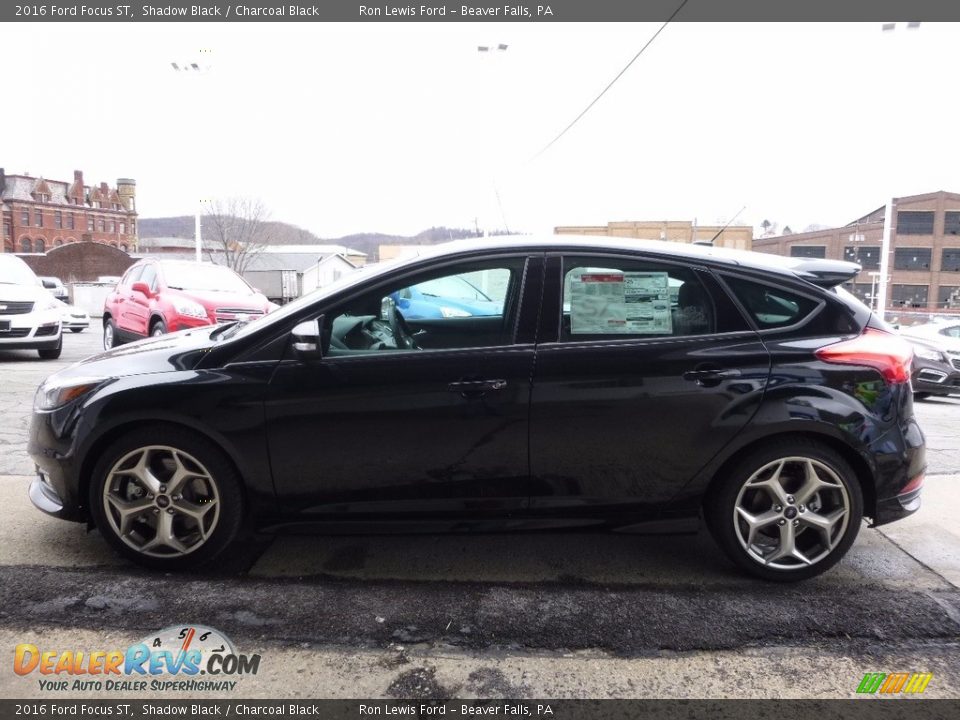 2016 Ford Focus ST Shadow Black / Charcoal Black Photo #6