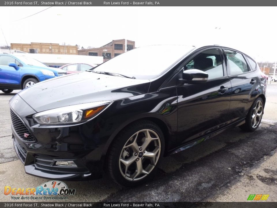 2016 Ford Focus ST Shadow Black / Charcoal Black Photo #7