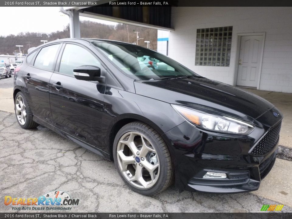 2016 Ford Focus ST Shadow Black / Charcoal Black Photo #9