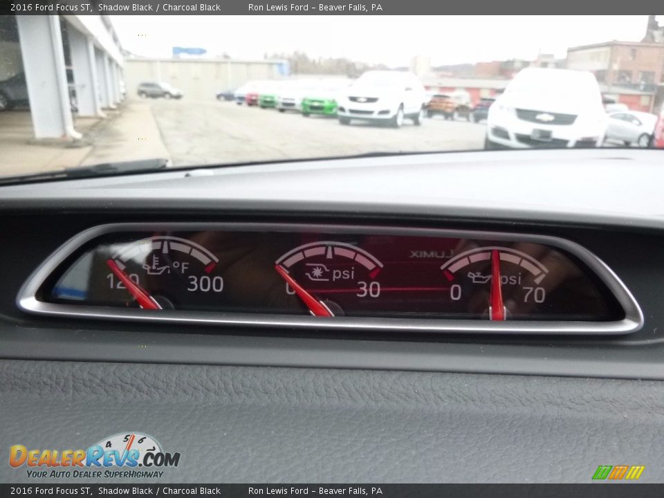 2016 Ford Focus ST Shadow Black / Charcoal Black Photo #18