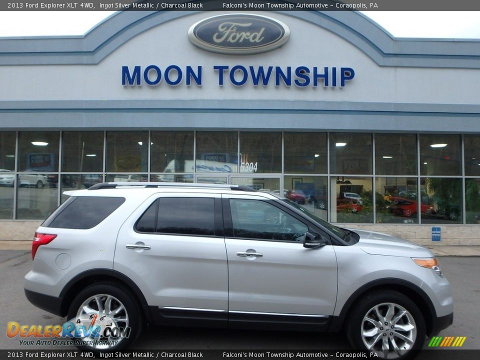 2013 Ford Explorer XLT 4WD Ingot Silver Metallic / Charcoal Black Photo #1