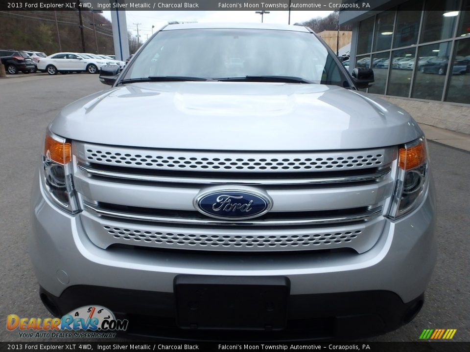 2013 Ford Explorer XLT 4WD Ingot Silver Metallic / Charcoal Black Photo #3