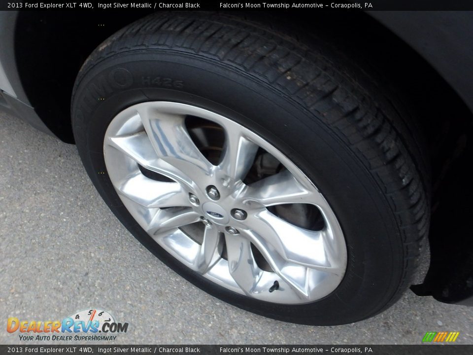2013 Ford Explorer XLT 4WD Ingot Silver Metallic / Charcoal Black Photo #4
