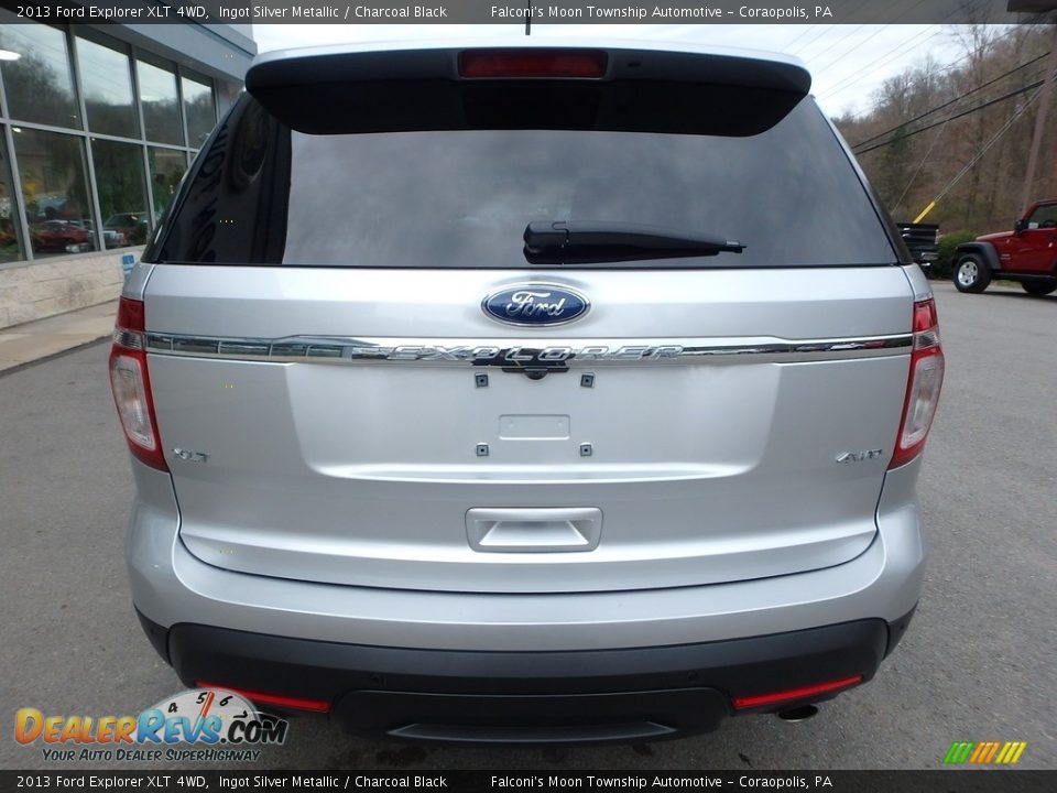 2013 Ford Explorer XLT 4WD Ingot Silver Metallic / Charcoal Black Photo #6