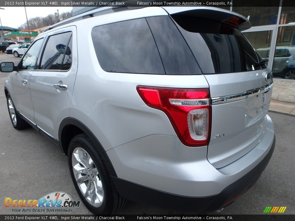 2013 Ford Explorer XLT 4WD Ingot Silver Metallic / Charcoal Black Photo #8