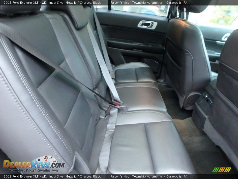2013 Ford Explorer XLT 4WD Ingot Silver Metallic / Charcoal Black Photo #13