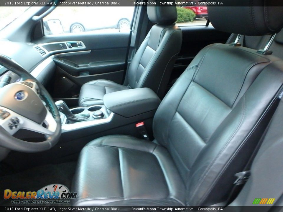 2013 Ford Explorer XLT 4WD Ingot Silver Metallic / Charcoal Black Photo #15
