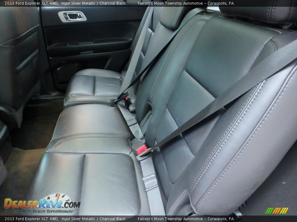 2013 Ford Explorer XLT 4WD Ingot Silver Metallic / Charcoal Black Photo #16