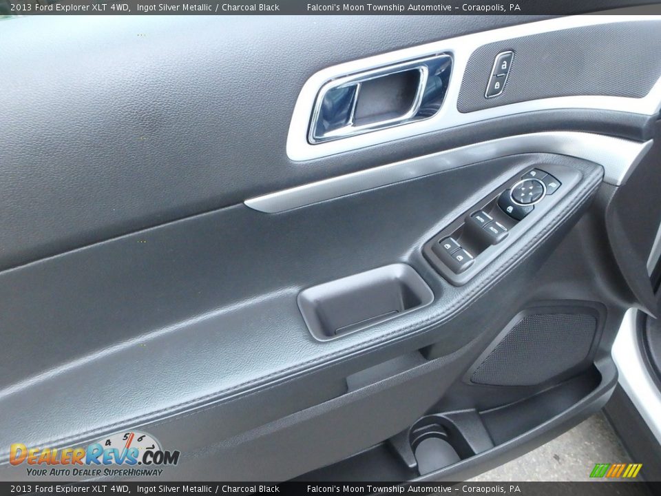 2013 Ford Explorer XLT 4WD Ingot Silver Metallic / Charcoal Black Photo #19