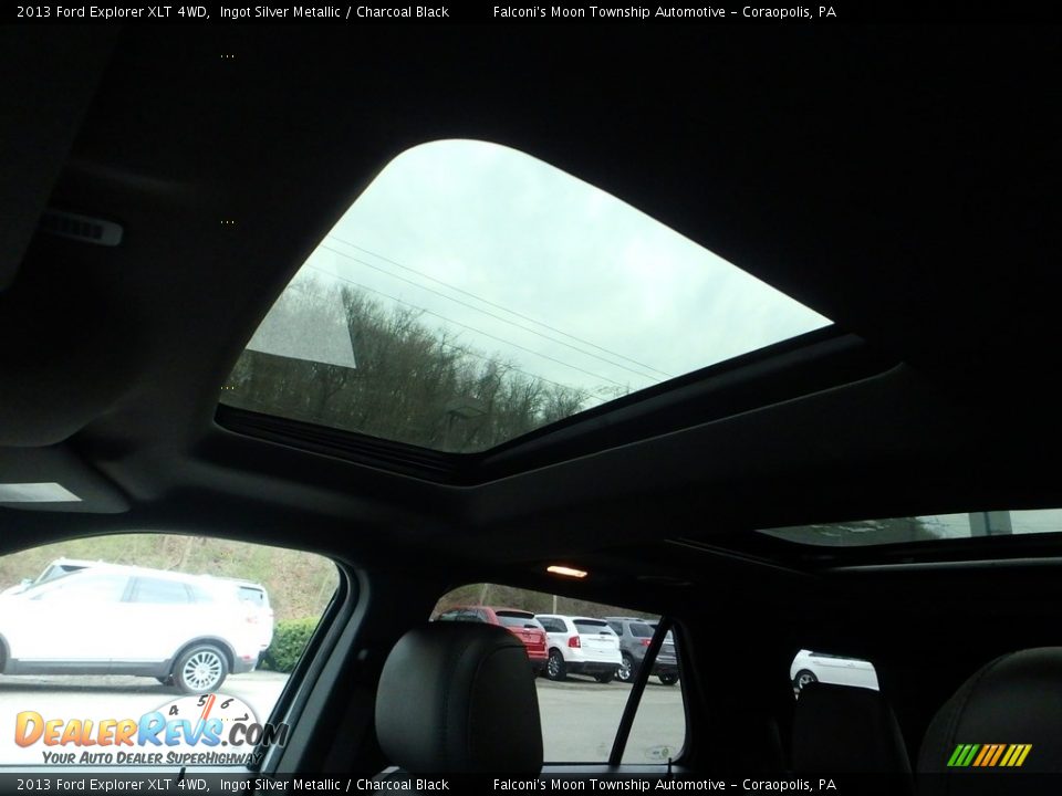 2013 Ford Explorer XLT 4WD Ingot Silver Metallic / Charcoal Black Photo #20