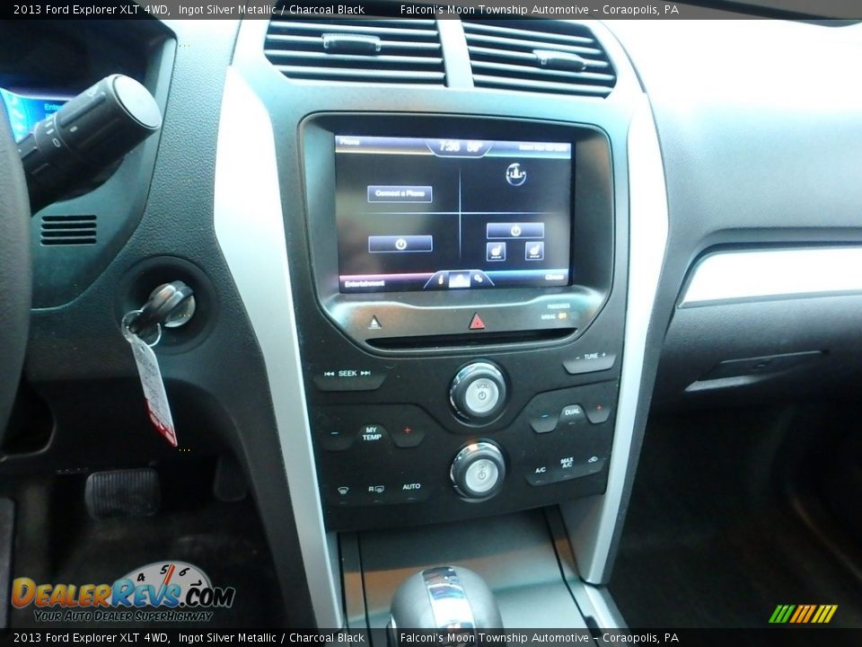 2013 Ford Explorer XLT 4WD Ingot Silver Metallic / Charcoal Black Photo #22