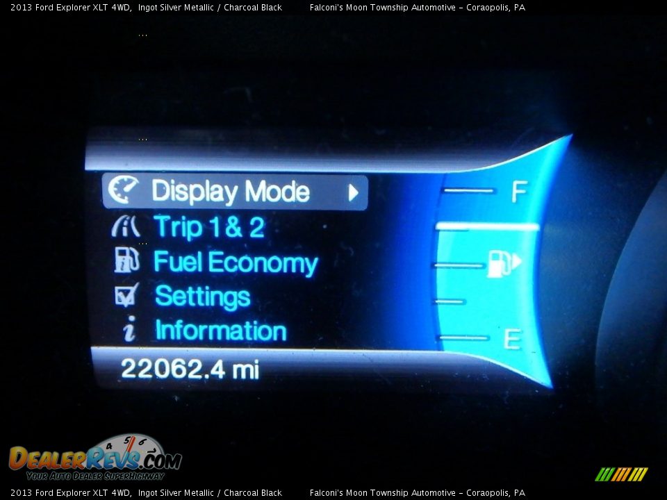 2013 Ford Explorer XLT 4WD Ingot Silver Metallic / Charcoal Black Photo #24