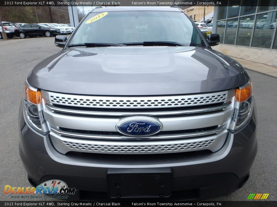 2013 Ford Explorer XLT 4WD Sterling Gray Metallic / Charcoal Black Photo #3