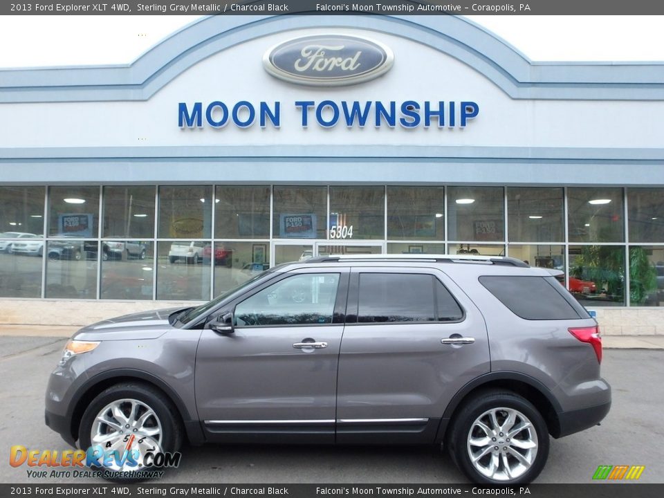 2013 Ford Explorer XLT 4WD Sterling Gray Metallic / Charcoal Black Photo #7