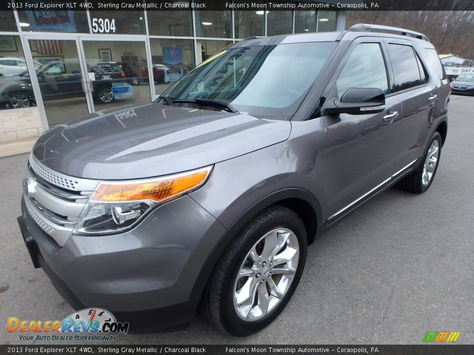 2013 Ford Explorer XLT 4WD Sterling Gray Metallic / Charcoal Black Photo #9