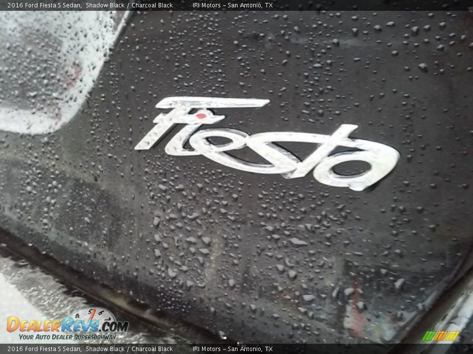 2016 Ford Fiesta S Sedan Shadow Black / Charcoal Black Photo #14