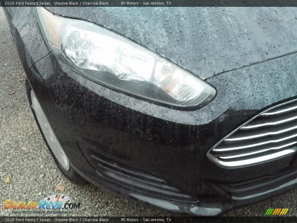 2016 Ford Fiesta S Sedan Shadow Black / Charcoal Black Photo #16