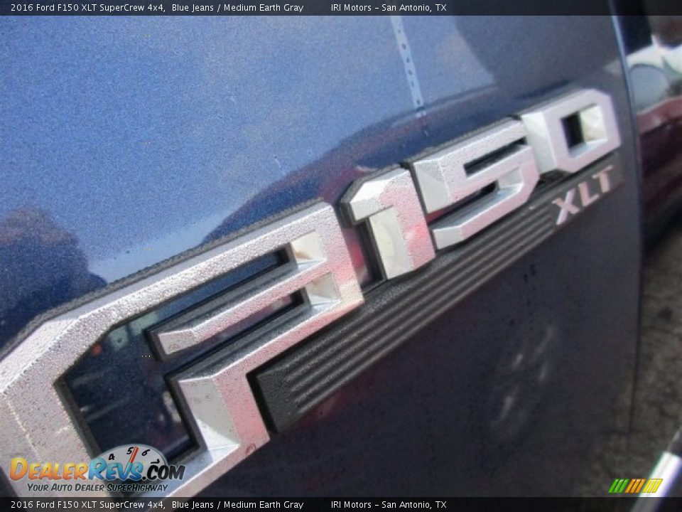2016 Ford F150 XLT SuperCrew 4x4 Blue Jeans / Medium Earth Gray Photo #3