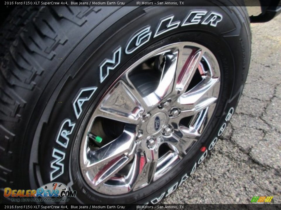 2016 Ford F150 XLT SuperCrew 4x4 Blue Jeans / Medium Earth Gray Photo #5