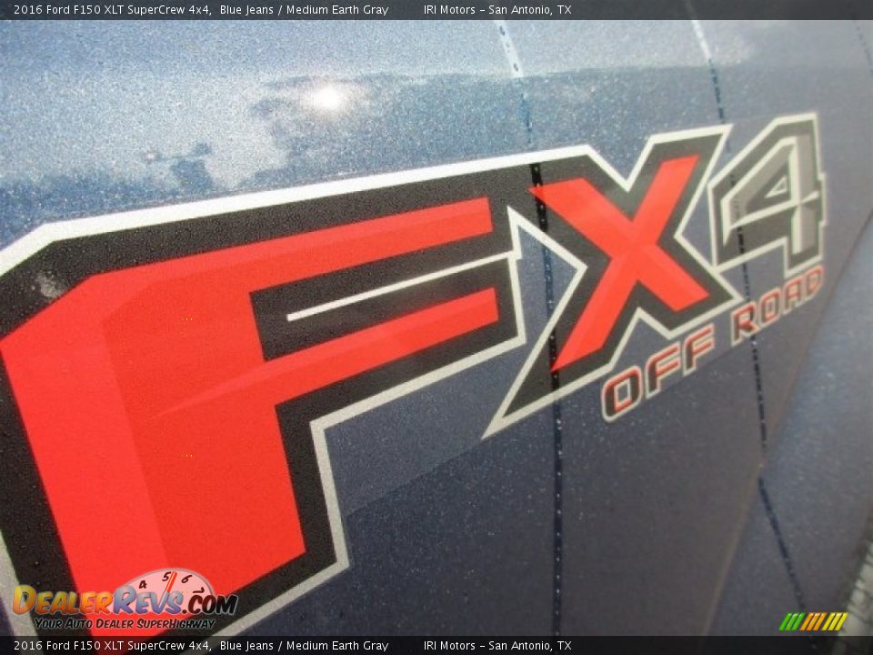 2016 Ford F150 XLT SuperCrew 4x4 Blue Jeans / Medium Earth Gray Photo #10