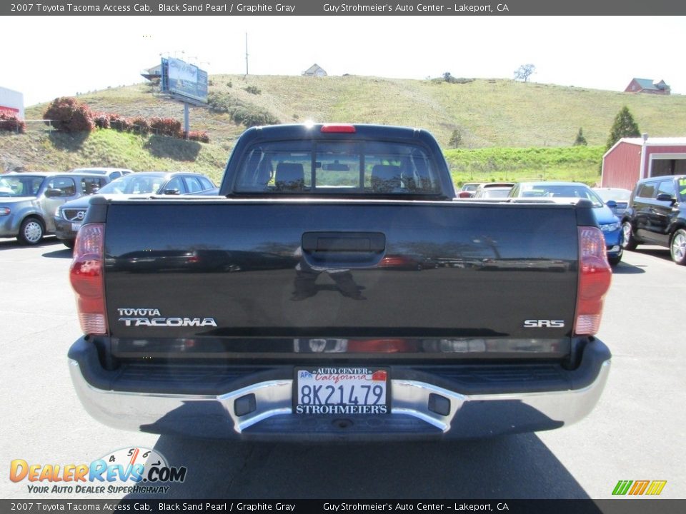 2007 Toyota Tacoma Access Cab Black Sand Pearl / Graphite Gray Photo #6