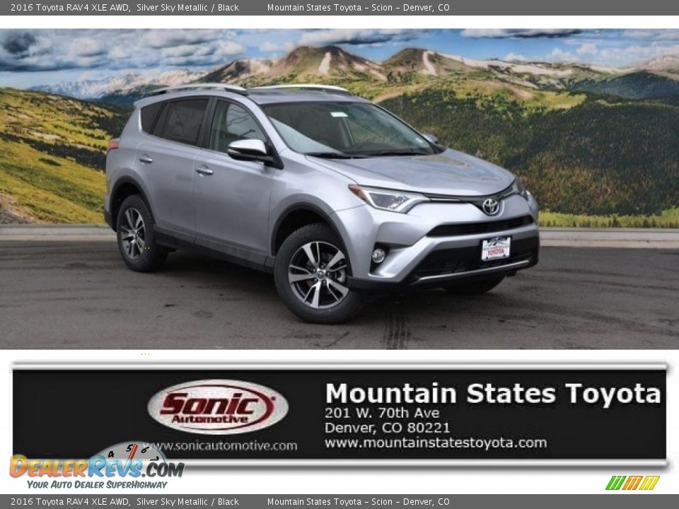 2016 Toyota RAV4 XLE AWD Silver Sky Metallic / Black Photo #1