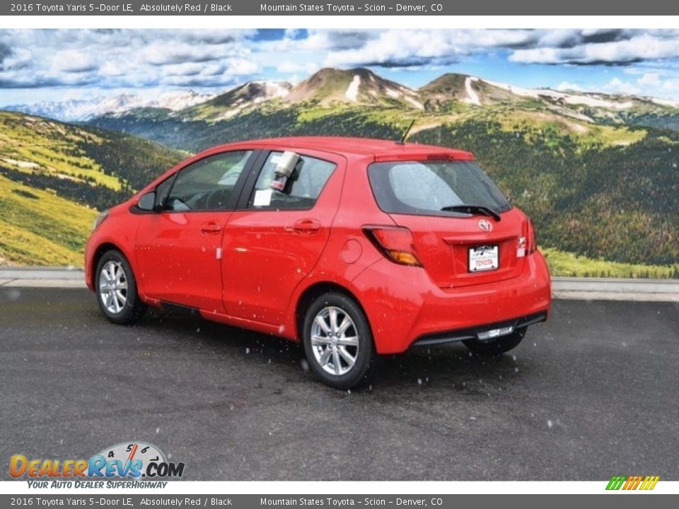 2016 Toyota Yaris 5-Door LE Absolutely Red / Black Photo #3
