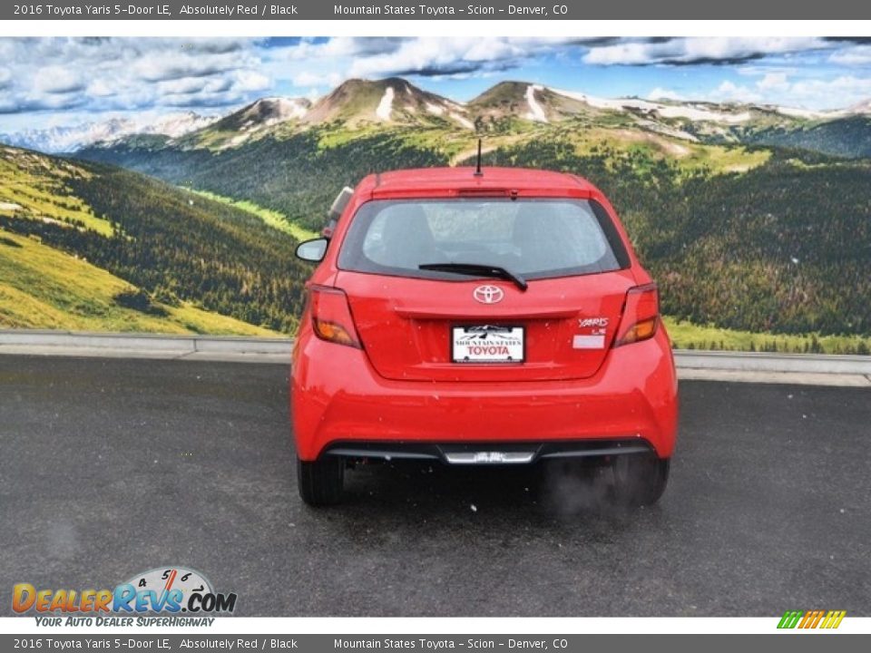 2016 Toyota Yaris 5-Door LE Absolutely Red / Black Photo #4