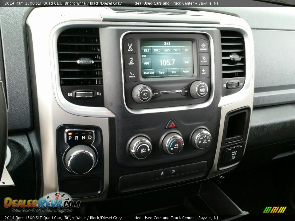2014 Ram 1500 SLT Quad Cab Bright White / Black/Diesel Gray Photo #14