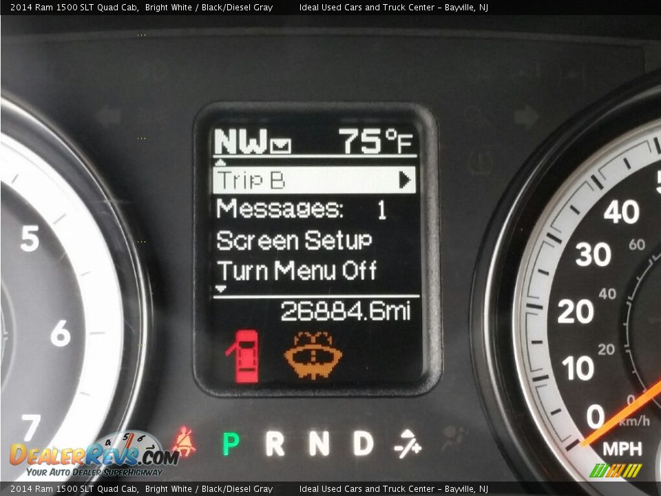2014 Ram 1500 SLT Quad Cab Bright White / Black/Diesel Gray Photo #16