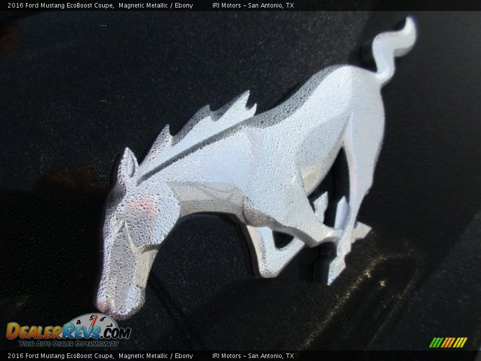 2016 Ford Mustang EcoBoost Coupe Magnetic Metallic / Ebony Photo #5
