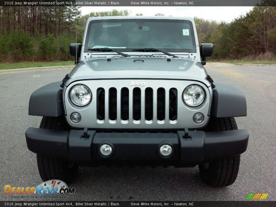 2016 Jeep Wrangler Unlimited Sport 4x4 Billet Silver Metallic / Black Photo #3