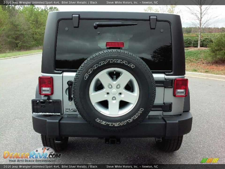 2016 Jeep Wrangler Unlimited Sport 4x4 Billet Silver Metallic / Black Photo #6