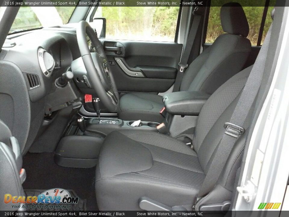 2016 Jeep Wrangler Unlimited Sport 4x4 Billet Silver Metallic / Black Photo #9